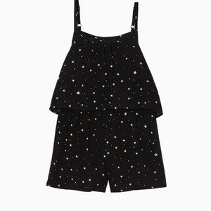 Rockets of Awesome Black + White Mini Star Romper